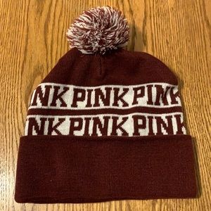 NWOT Victoria’s Secret Pink hat one size fits all